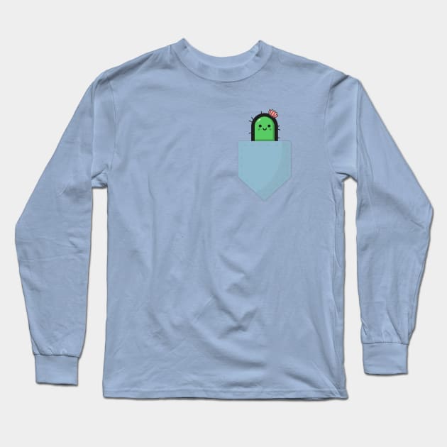 Pocket Cactus Long Sleeve T-Shirt by tylerberry4